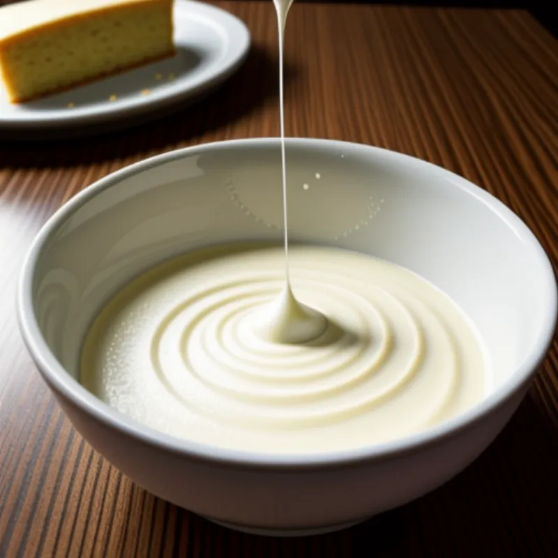 Madeira cake batter in a bowl