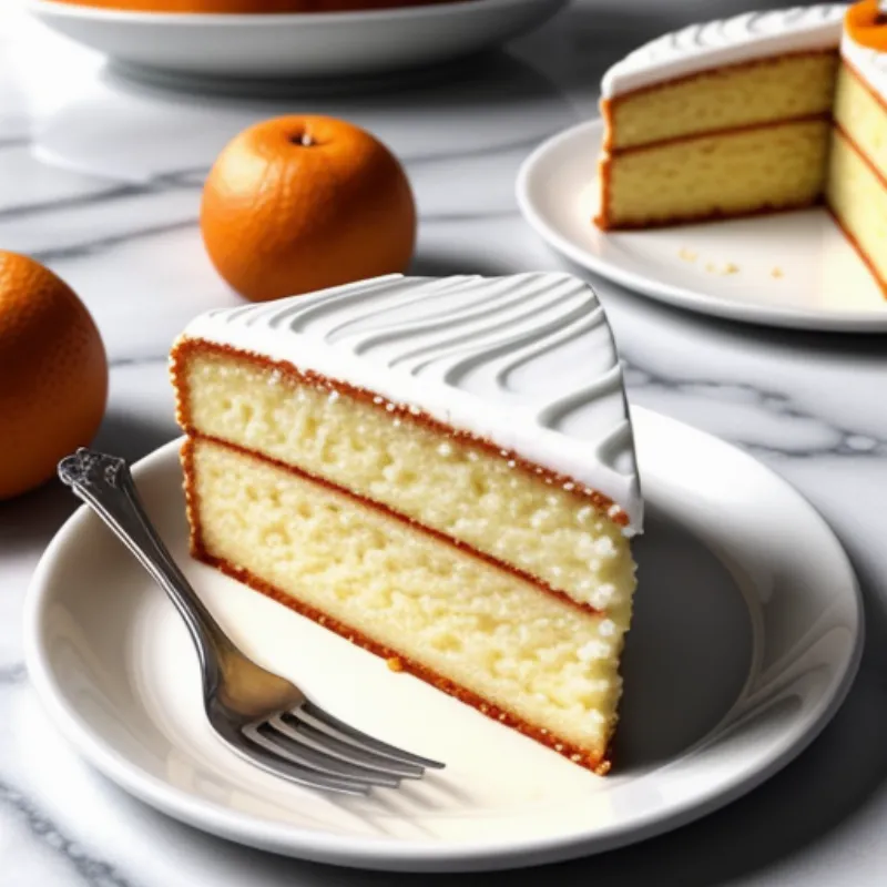 Slice of Mandarin Orange Cake