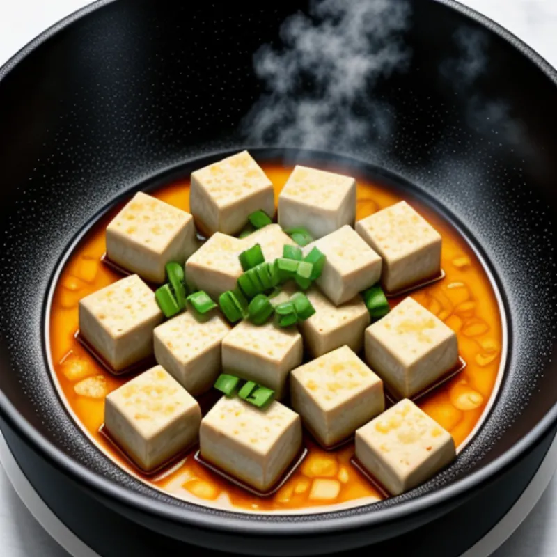 Mapo Tofu Cooking