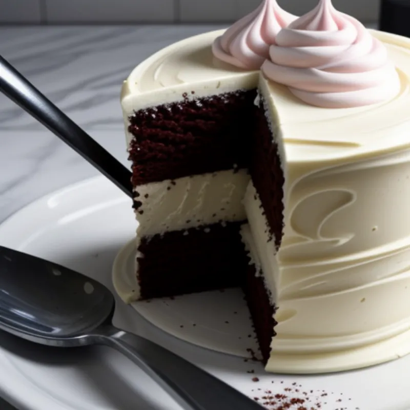 Frosting Marshmallow Chocolate Cake