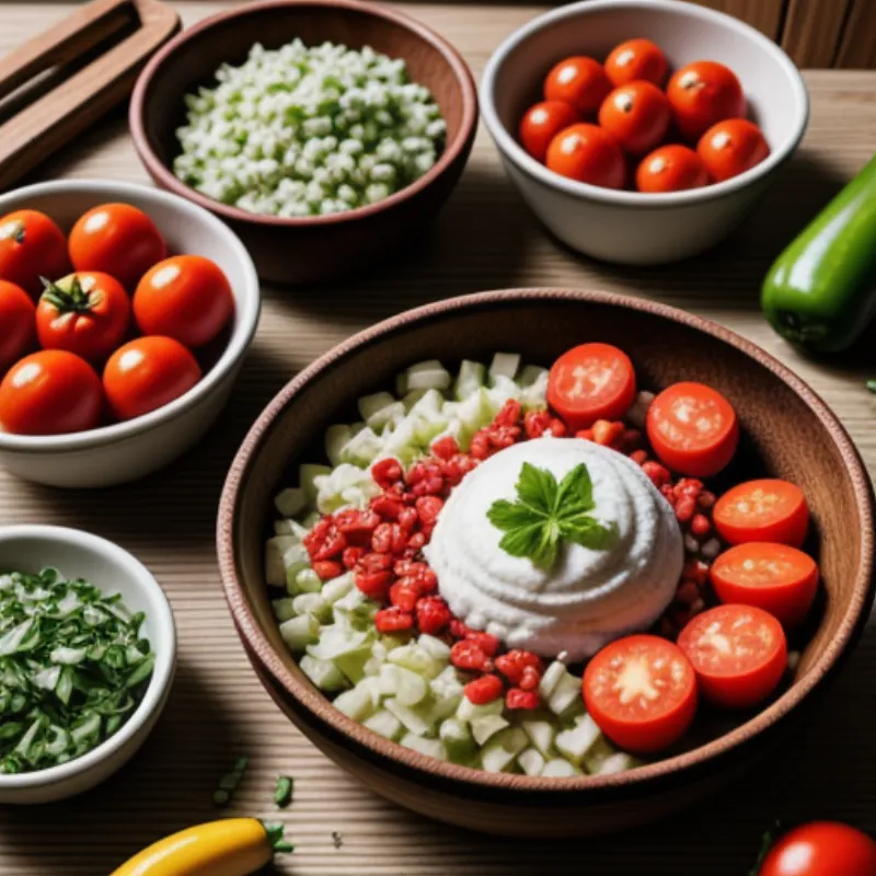 Matbucha Salad Ingredients