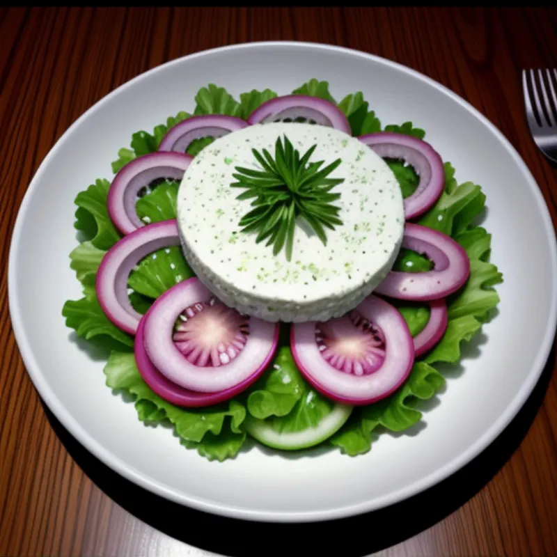 Mesclun Salad Plated