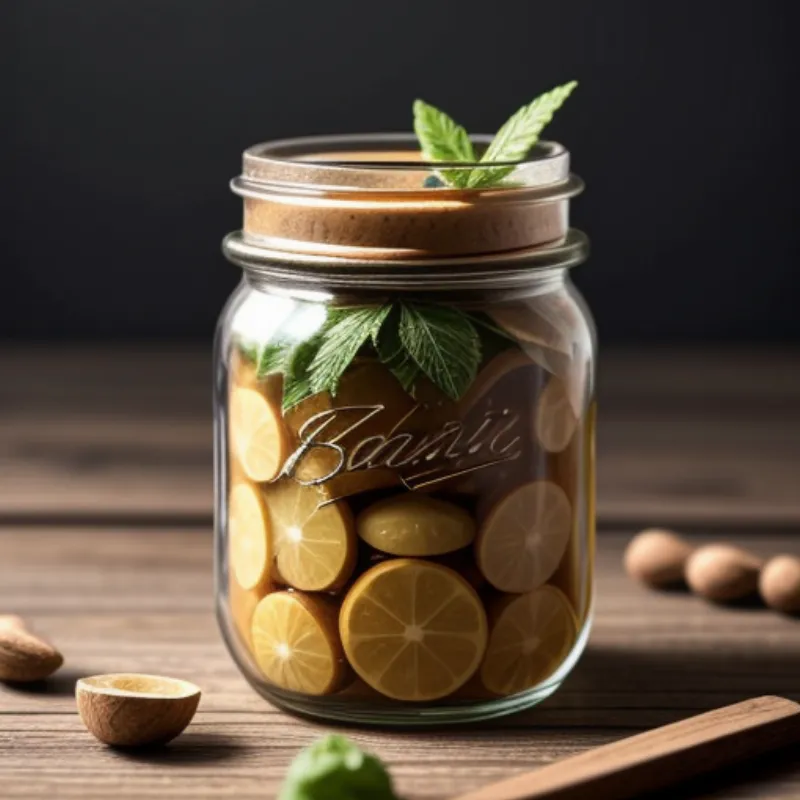 Jar of homemade murabba