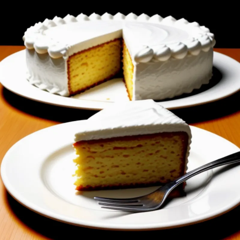 Slice of Orange Chiffon Cake