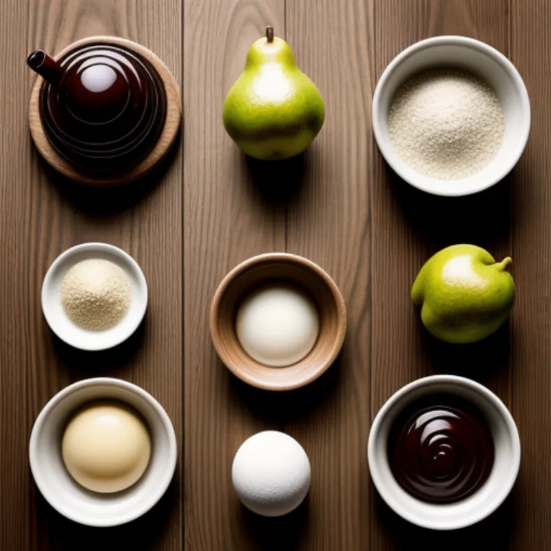 Ingredients for Pear and Chocolate Cake