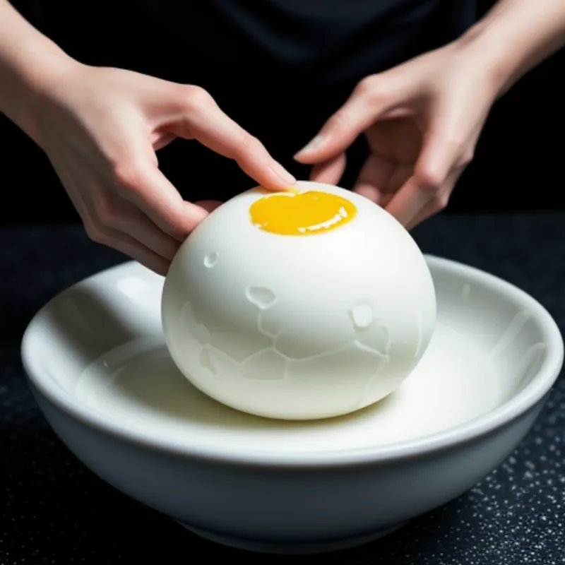 Peeling Boiled Eggs