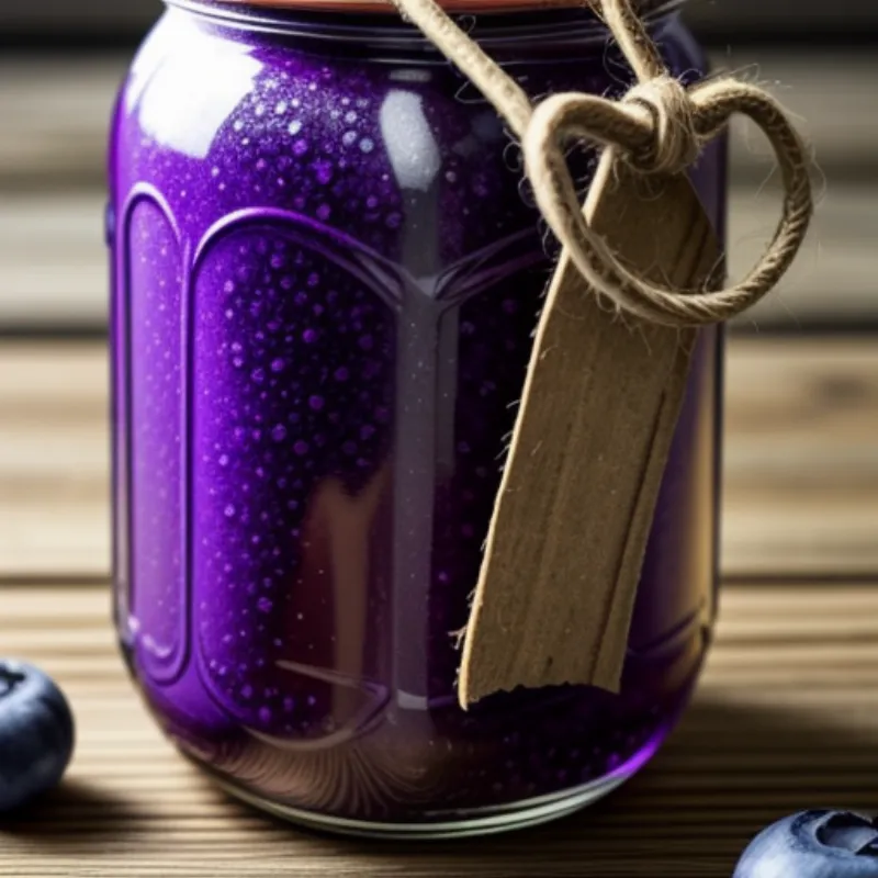 Pickled Blueberry Jam in a Jar