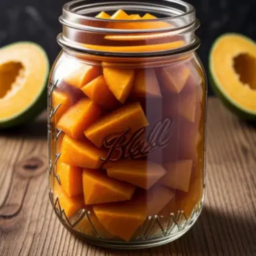 Pickled Cantaloupe in a Jar