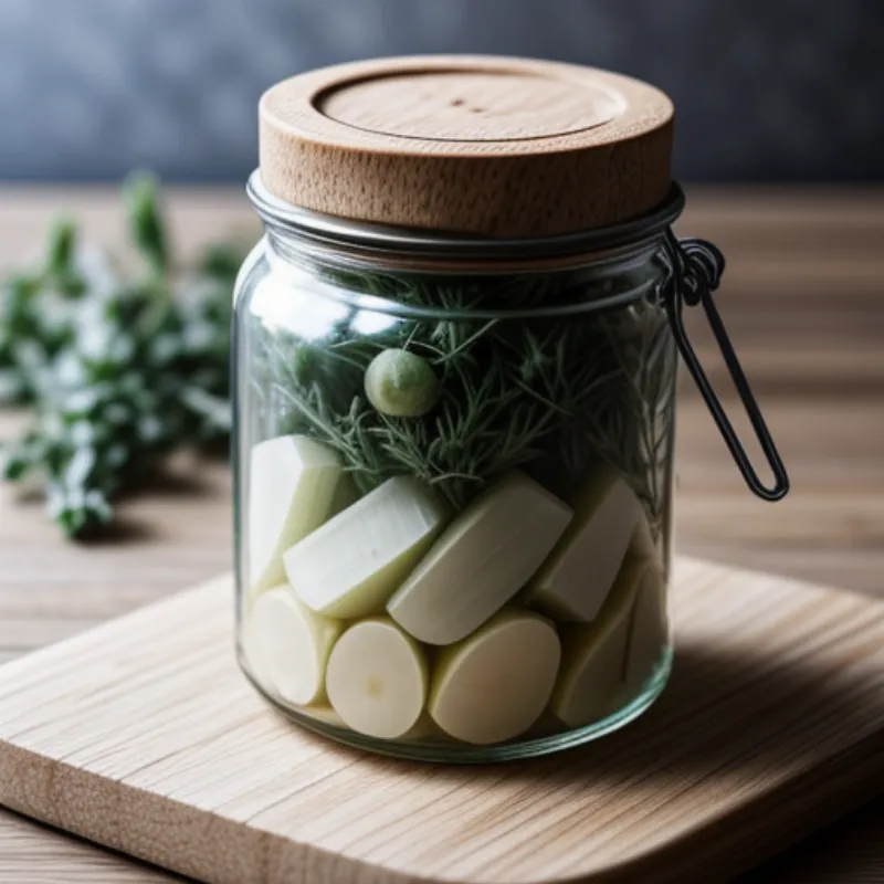 Pickled Celeriac in a Jar
