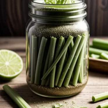 Pickled Celery in a Jar