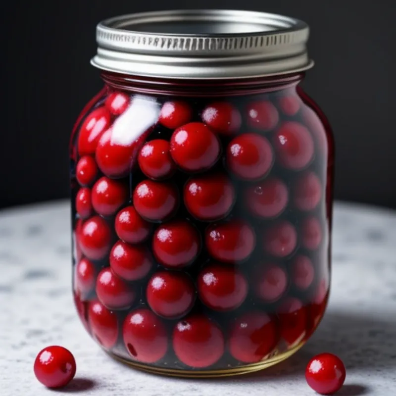 Pickled Currants in a Jar