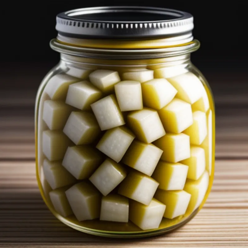 Pickled Daikon in a Jar