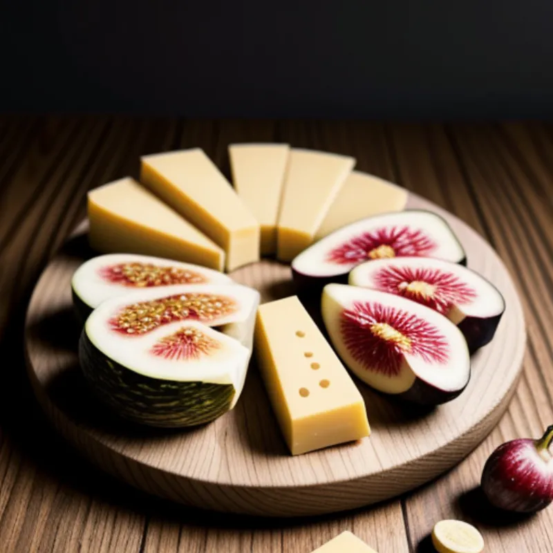 Pickled Figs on a Cheeseboard