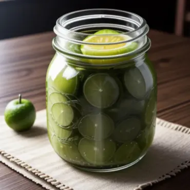 Pickled Limes in a Jar