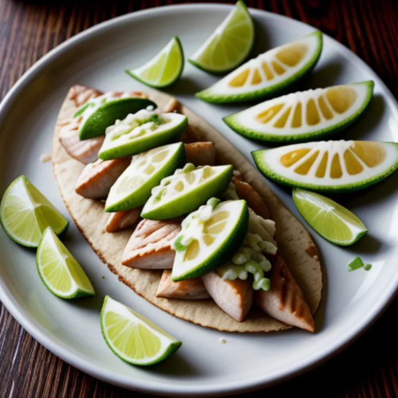Pickled Limes Served with Tacos