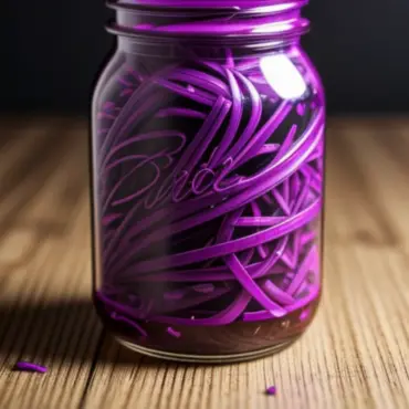 Pickled Red Cabbage in a Jar