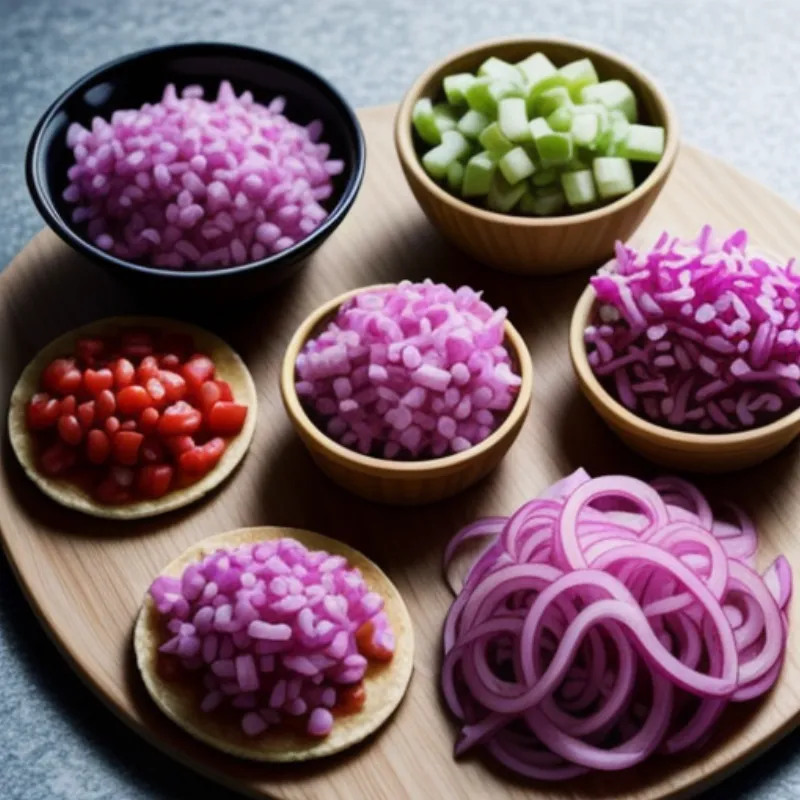 Serving suggestions for pickled red onions