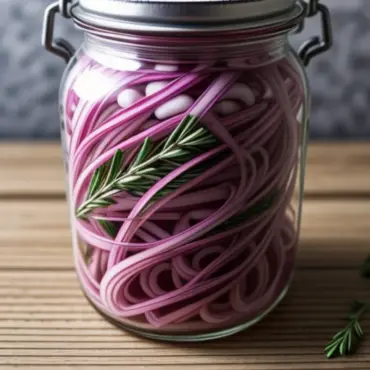 Pickled Shallots in a Jar