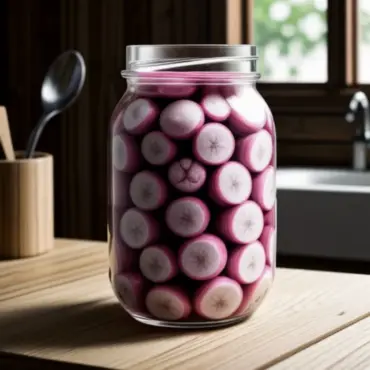 Pickled Turnips in Jar