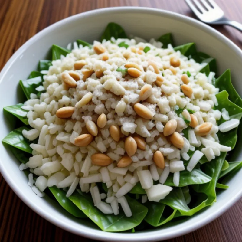 Pine Nut Salad with Parmesan Cheese