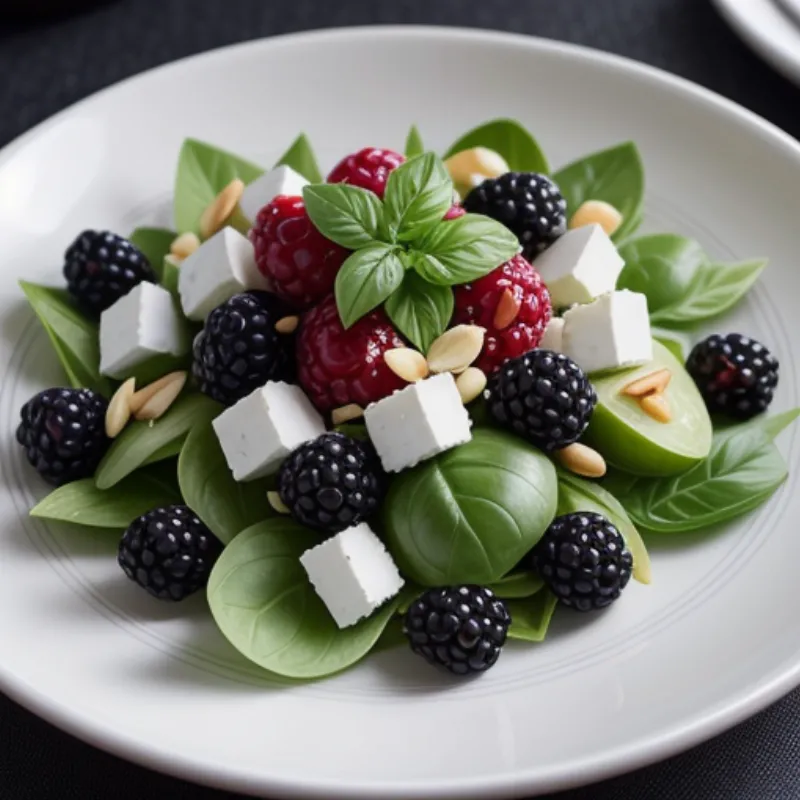 Beautifully Plated Blackberry Salad