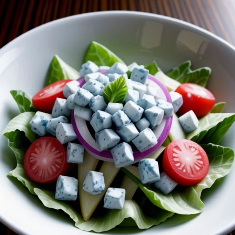 Plated Blue Cheese Salad