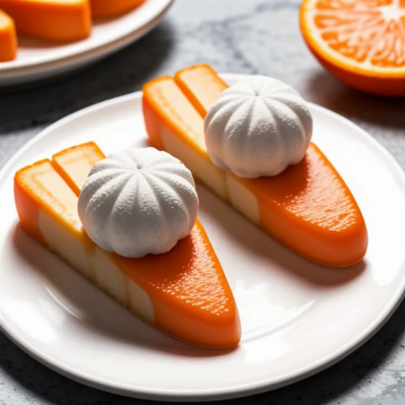 Beautifully plated creamsicles