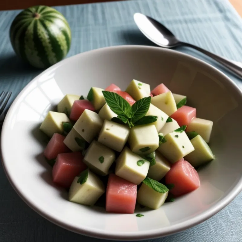 Plated Melon Salad