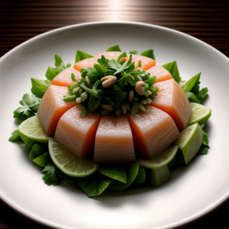Plated Pomelo Salad 