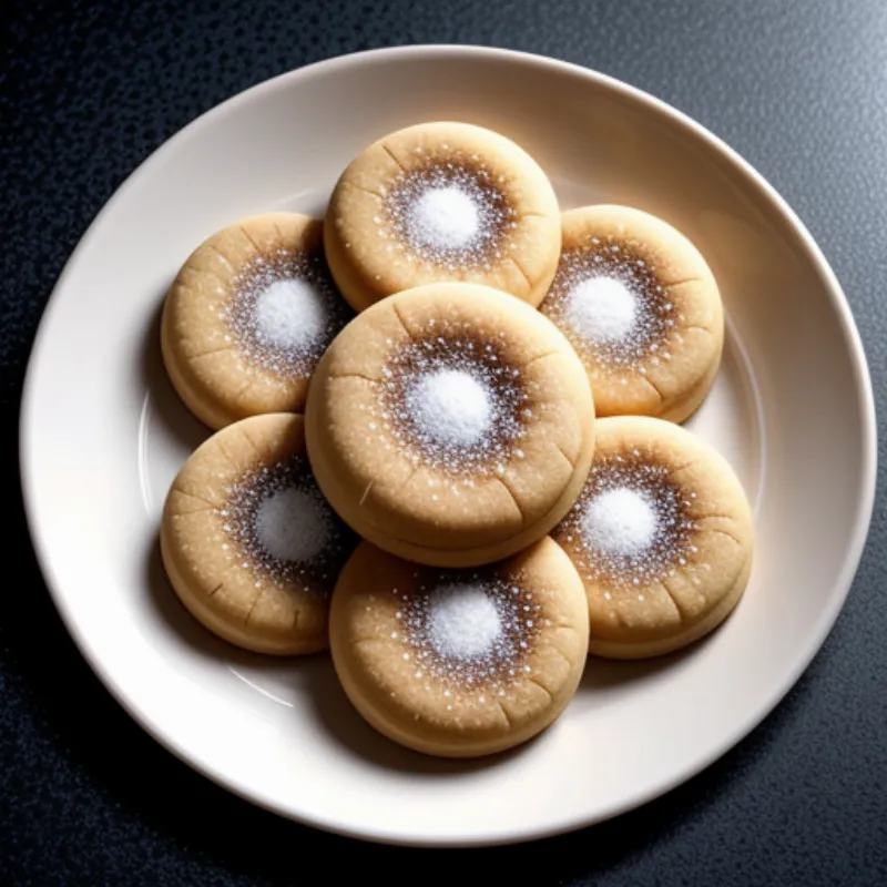 Sandbakelse cookies arranged on a plate