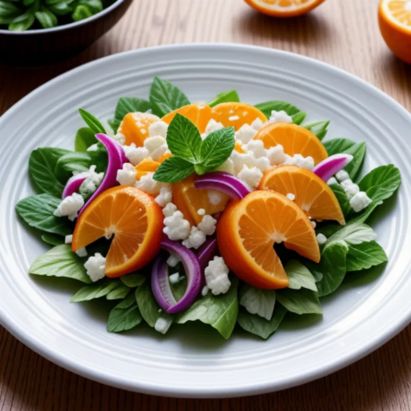 Plated Tangerine Salad