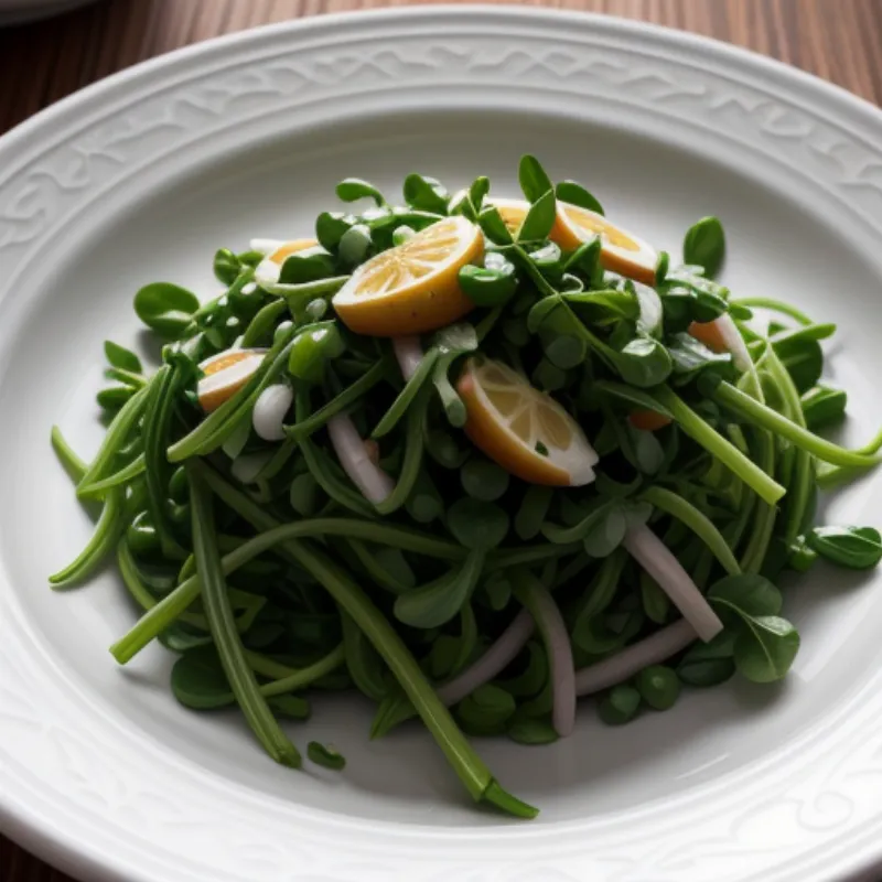 Plated Watercress Salad