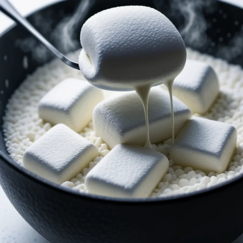 Pouring Rice Cereal into Marshmallow