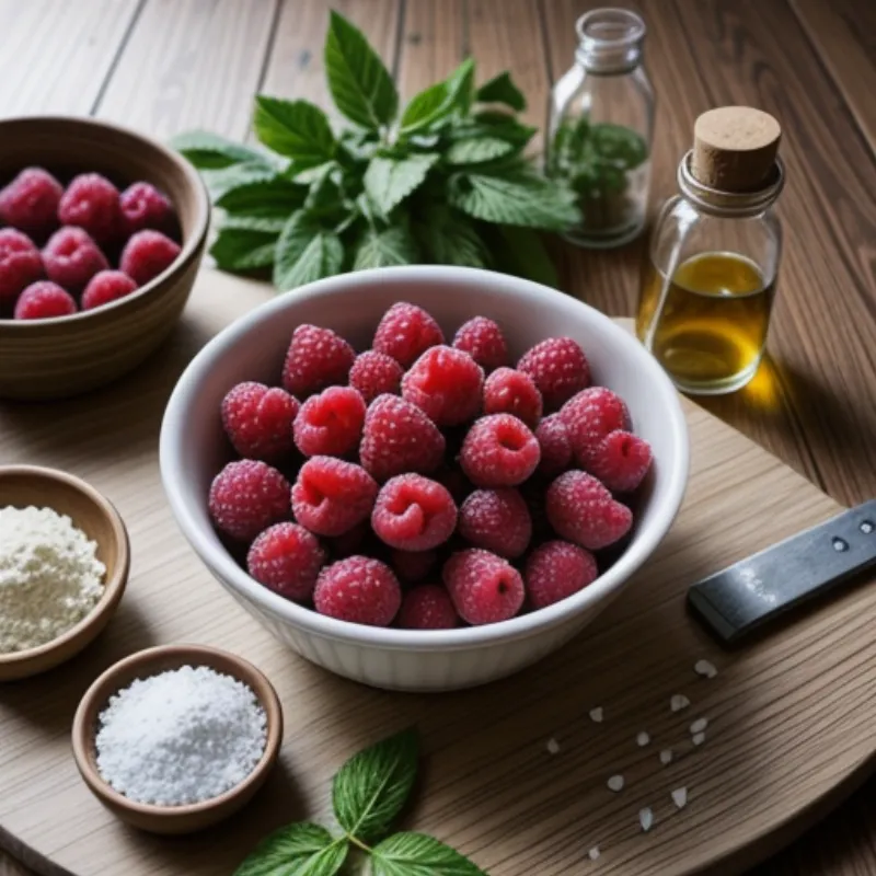 Raspberry Salad Ingredients
