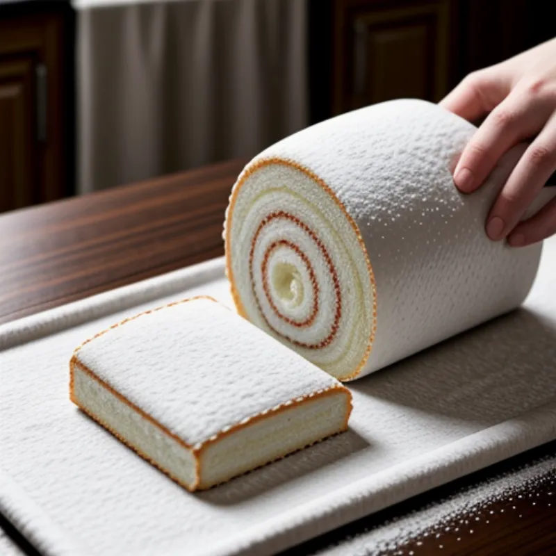 Rolling Jelly Roll Cake