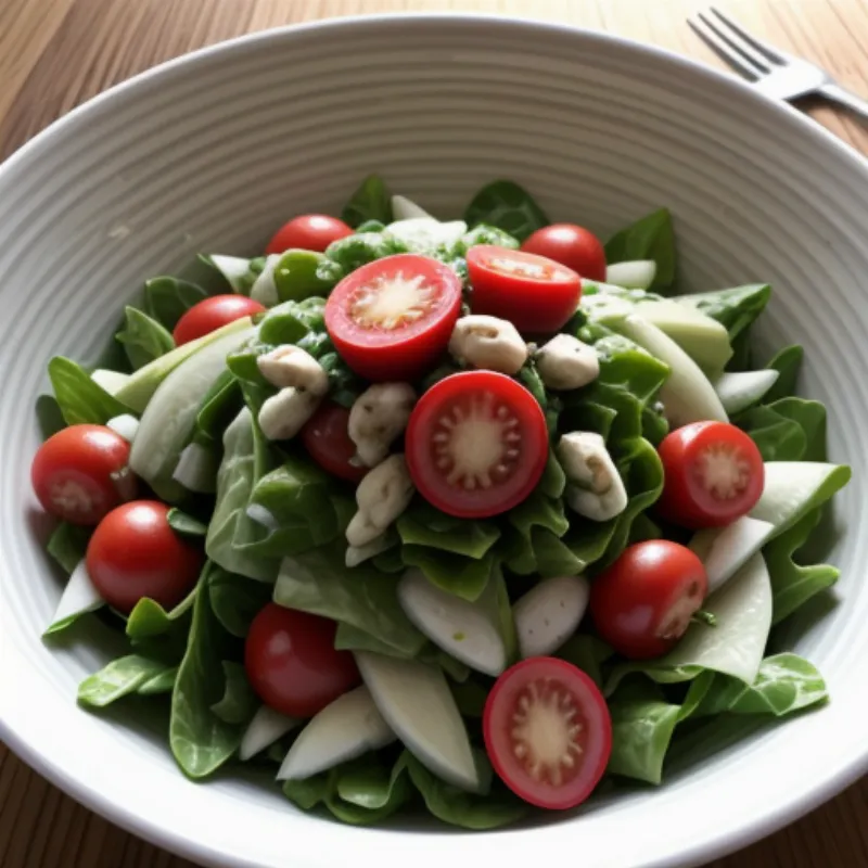 Salad with Sauce Vierge Dressing