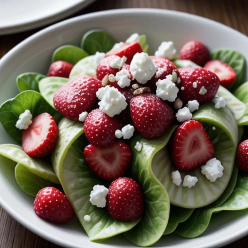 Salad with Strawberry Vinaigrette