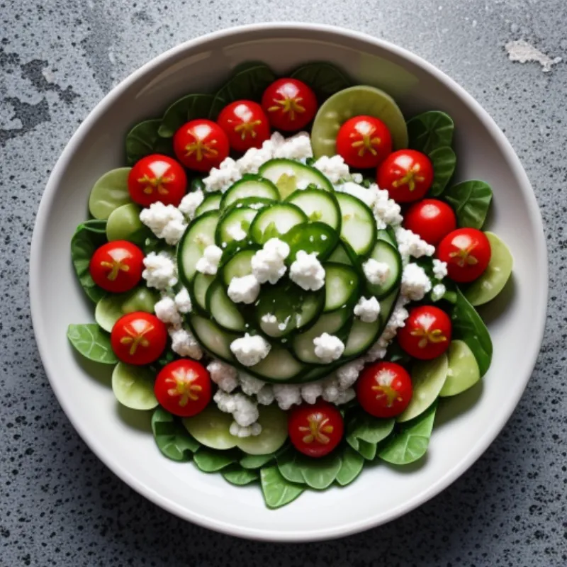 Salad with Sun-Dried Tomato Vinaigrette