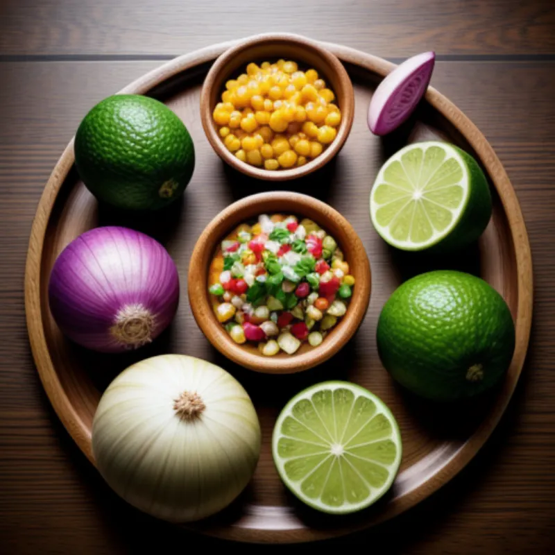 Fresh Ingredients for Salsa Criolla
