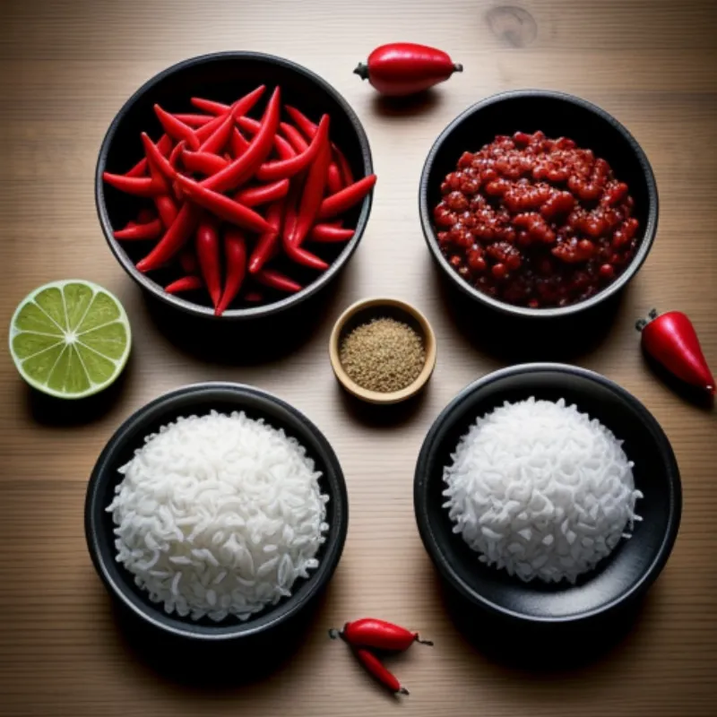 Ingredients for Sambal Rica-Rica