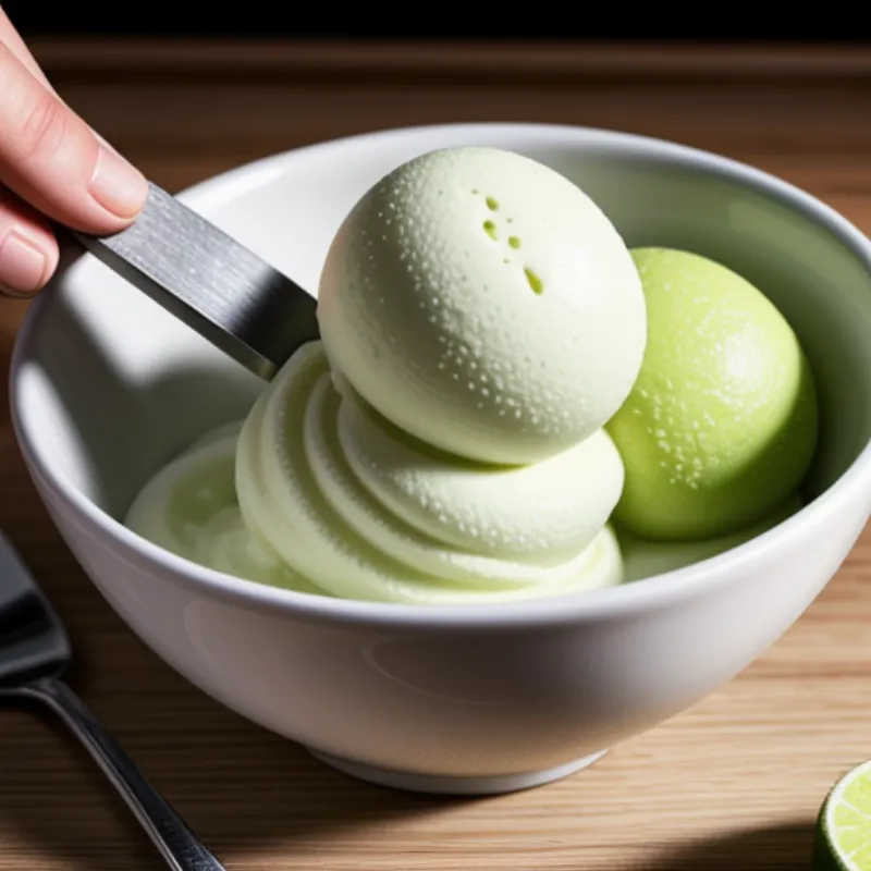Scooping Lime Sorbet