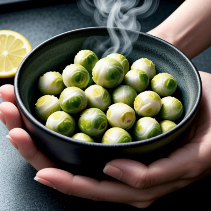 Seasoning Boiled Brussels Sprouts