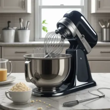 Stand Mixer and Ingredients