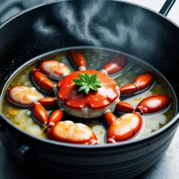 Steaming Crab in a Pot