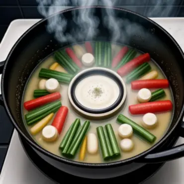 Steaming Vegetables in a Basket