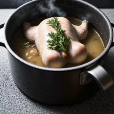 Steaming Whole Chicken
