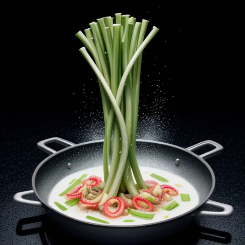 Stir-fried squid with celery cooking process