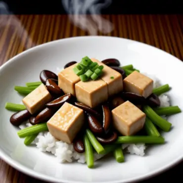 Stir-fried Tofu and Wood Ear Mushrooms