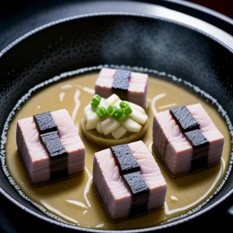 Stir-frying Taro and Pork Belly in Wok