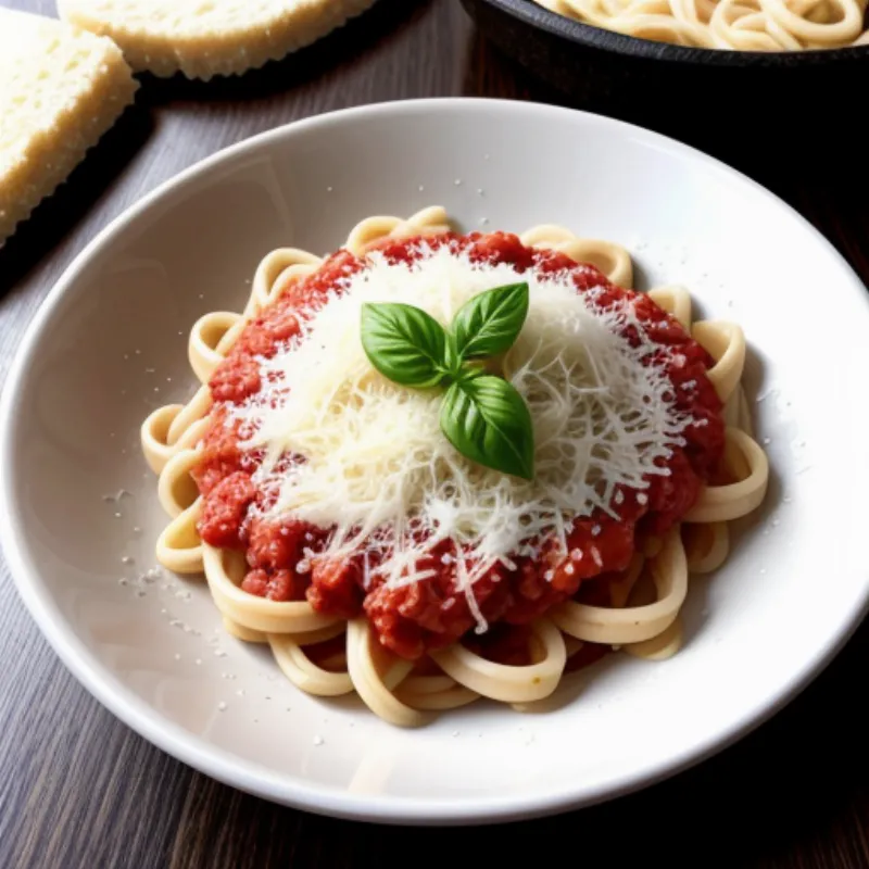 Sugo alla Vecchia Bettola served with pasta